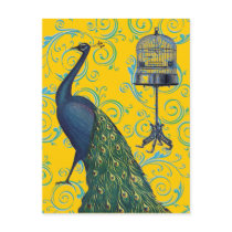 Vintage Peacock & Cage