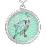 Vintage Peacock Turqoise Necklace