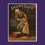Vintage Pears Soap Postcard postcards