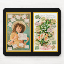 Vintage Perfume Trade Card Mousepad #3