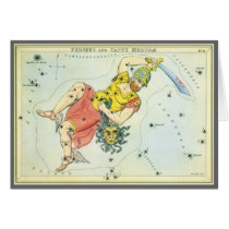 Vintage Perseus and Caput Medusa Greeting Card