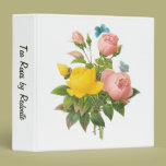 Vintage Persian Yellow Rose Tea Roses by Redoute binders