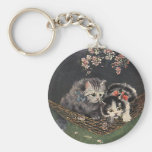 Vintage Pet Animals, Tabby Cats, Kittens Hammock Key Chains