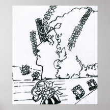 Vintage Peter Max style 60s jewellery Ad drawing Posters