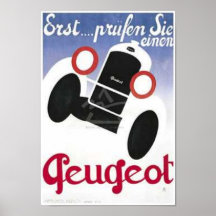 Vintage Peugeot Ad 3 Print