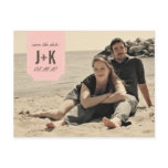 Vintage Photo Save the Date Template Post Card