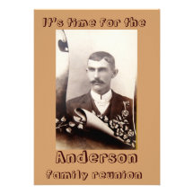 Vintage Photograph Family Reunion Personalized Invites