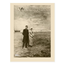 Vintage photomontage King Albert, Queen Elisabeth Post Card