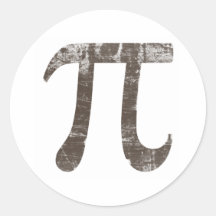 Vintage Pi Stickers