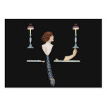 Vintage Piano Girl Business Card Template