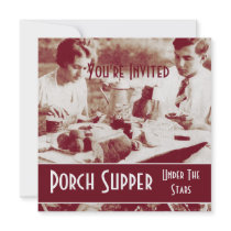 Vintage Picnic Party Invitation