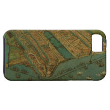 Vintage Pictorial Map of Amsterdam (1538) iPhone 5 Case