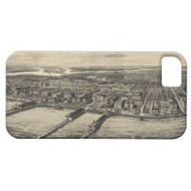 Vintage Pictorial Map of Atlantic City (1905) iPhone 5 Cases