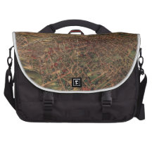 Vintage Pictorial Map of Los Angeles (1891) Commuter Bag