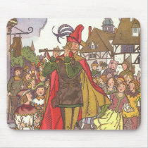 Vintage Pied Piper of Hamelin Fairy Tale by Hauman Mousepads