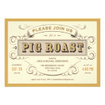 Vintage Pig Roast Invitations