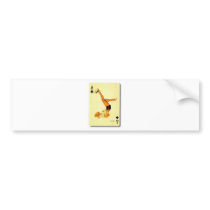 vintage pin up ace bumper sticker