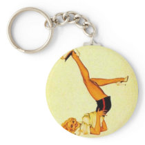 vintage pin up ace key chains