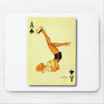 vintage pin up ace mousepads