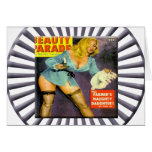 Vintage Pin Up Girl Card