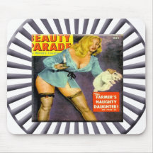 Vintage Pin Up Girl Mouse Pads