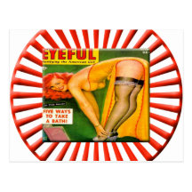 Vintage Pin Up Girl Postcard