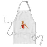 vintage pin up red aprons