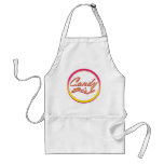 Vintage pink candy girl apron with dots aprons
