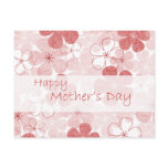 Vintage Pink Floral Post Cards