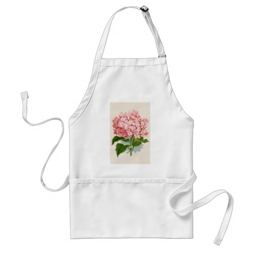Vintage Pink Hydrangea Aprons