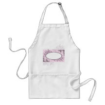 Vintage Pink Purple Floral Business Apron