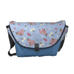 Vintage Pink Rose Floral pattern Courier Bag