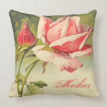 Vintage Pink Rose Mother Pillow