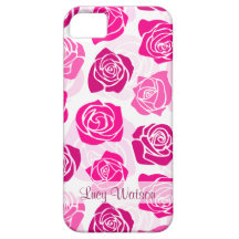 Vintage pink roses iPhone 5 Case