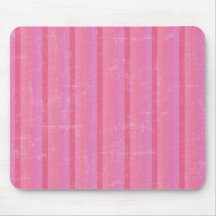 Vintage Pink Stripes Mousepad