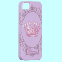 Vintage Pink victorian princess crown iphone5case casemate cases
