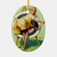 Vintage Pinup Pin Up Girl Gil Elvgren Ornament