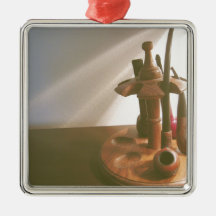 Vintage Pipes Photography Christmas Tree Ornament