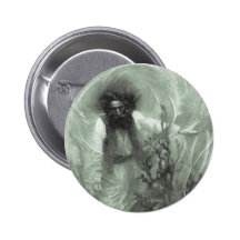 Vintage Pirate Ghost; Captain Goldsack Under Ocean Buttons