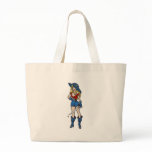 Vintage Pirate Girl with Dagger and Blood Drops Ta bags