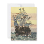 Vintage Pirate Ship on the Ocean Personalized Announcements