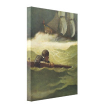 Vintage Pirates; Wreck of the Covenant, NC Wyeth Canvas Print