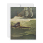 Vintage Pirates; Wreck of the Covenant, NC Wyeth Personalized Announcements