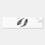 Vintage Pisces Bumper Stickers