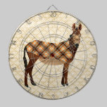 Vintage Plaid Donkey Dartboard dartboards