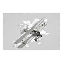 Vintage Plane Customized Stationery
