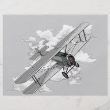 Vintage Plane Flyer