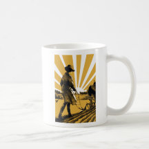 Vintage Plow Girl Gift Mug