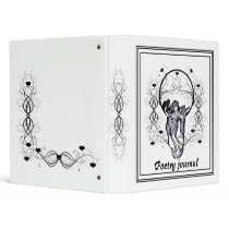 Vintage poetry journal, binder
