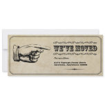 Vintage Pointer Moving Announcement invitations